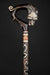 Hand-Carved Wooden Wolf Cane with Hand-Painted Accents, Handmade