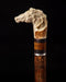 Limited edition horse walking cane with deer bone handle