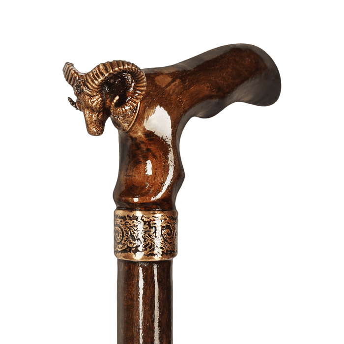 Fine Antique Cane for Men, Bighorn Sheep - Bespoke Cane