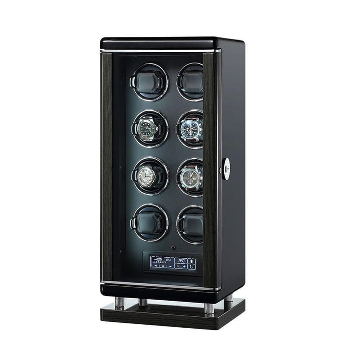 Fingerprint Lock Watch Winder with 8 Slots for Secure Storage