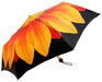 Foldable Women's Umbrella with Orange Flower Pattern