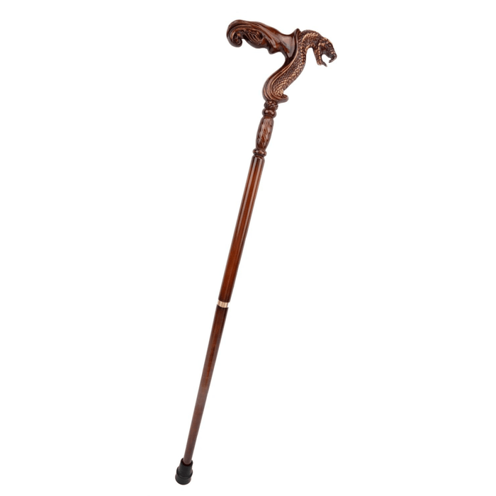 Folding Cobra Snake Fancy Walking Cane, Ergonomic Handle