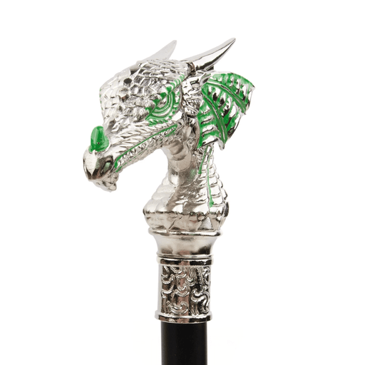 Folding Fashion Pink Silver Luxury Dragon Design Walking Stick