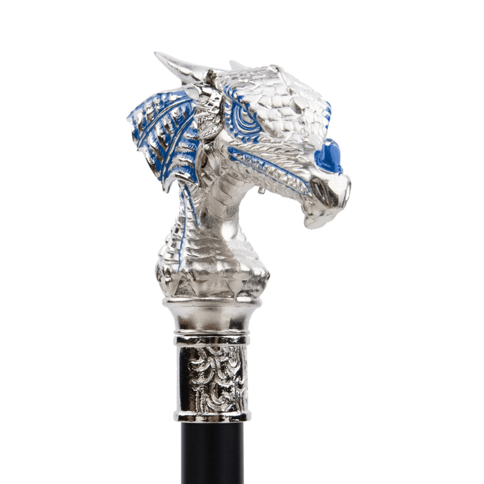 Folding Fashion Pink Silver Luxury Dragon Design Walking Stick - Artynov | Unique Handmade Accessories