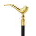 Folding Golden Pipe Fashion Walking Stick For Gentleman