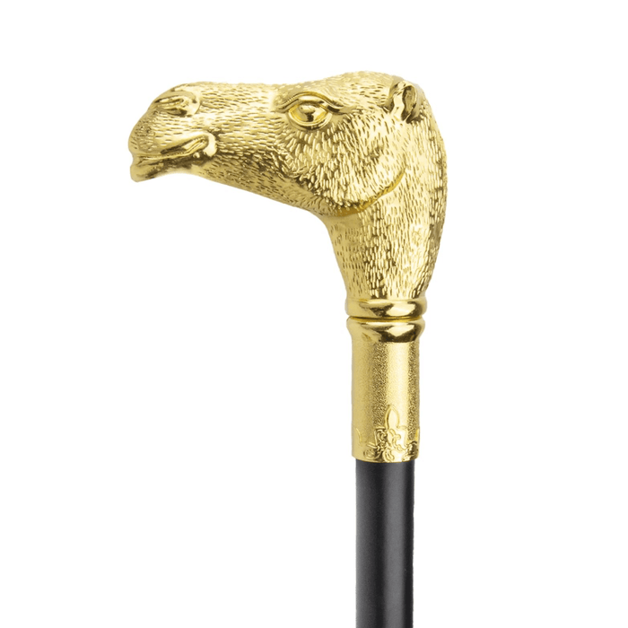 Folding Silver Camel Head Gentleman Knob Walking Cane