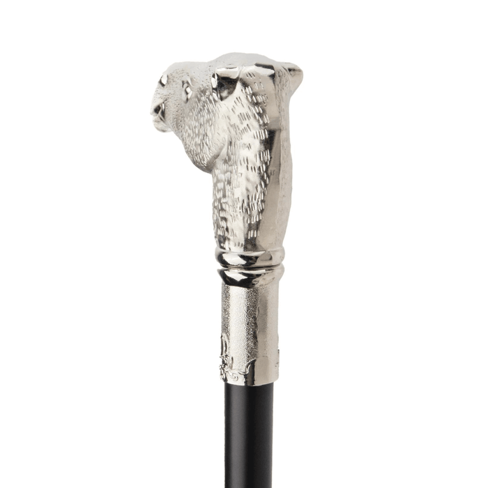 Folding Silver Camel Head Gentleman Knob Walking Cane