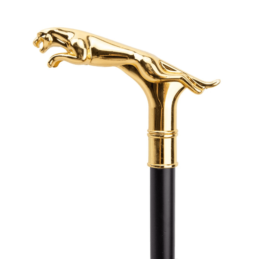 Folding Silver Luxury Leopard Fashion Walking Stick