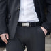 Full Grain Leather Suit Belt For Men, Casual Comfort