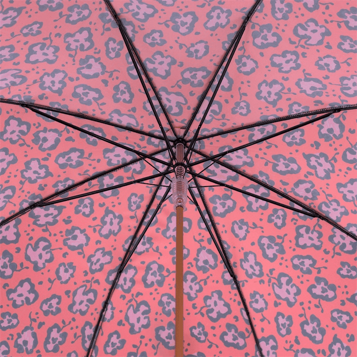 Funky Red Cheetah Print Umbrella Fashionable