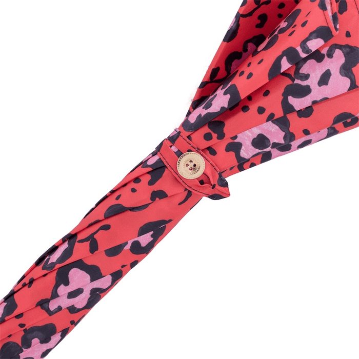 Funky Red Cheetah Print Umbrella Fashionable