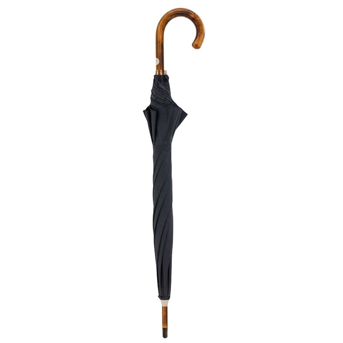 classic gentleman's umbrella antique wooden handle 