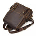 Genuine Leather Backpack for Men, Vintage Style