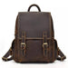Genuine Leather Backpack for Men, Vintage Style