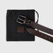 Genuine Leather Belt, Handmade Dark Brown Leather Belt