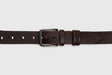 Genuine Leather Belt, Handmade Dark Brown Leather Belt