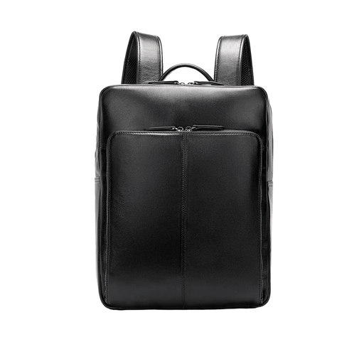 Genuine Leather Business Laptop Luxury Black Backpack