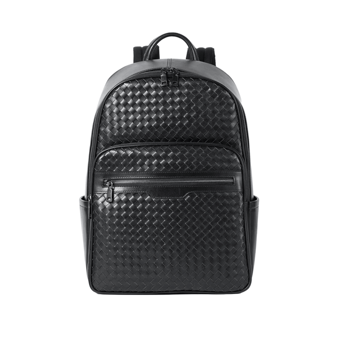 Genuine Leather Fashion Luxury Black Backpack