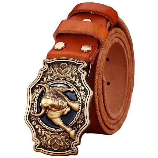Handmade leather belts for men