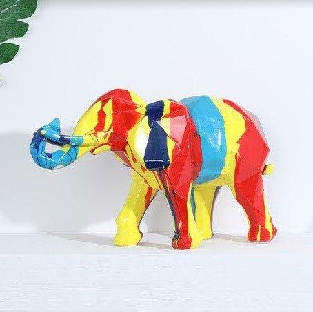 Geometric Elephant Statue