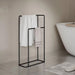Durable and Stylish Minimalist Metal Towel Rack – Dual Bar