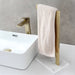 Stylish Dual Rod Stainless Steel and Marble Towel Holder