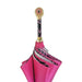 Glamour Fuchsia Umbrella with Medallion and Crystals