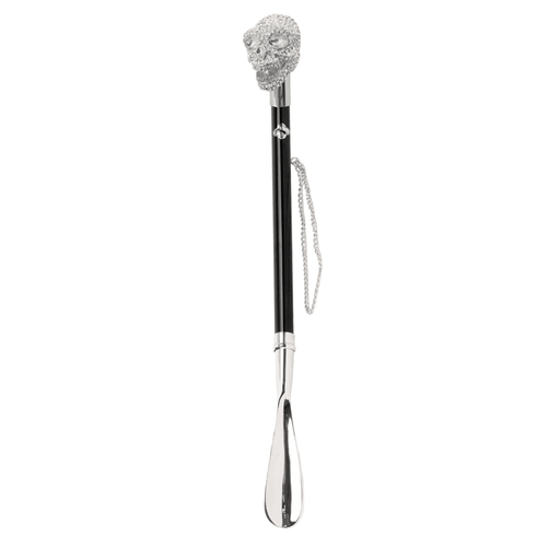 Glamour Luxury Shoehorn with Skull and Crystals