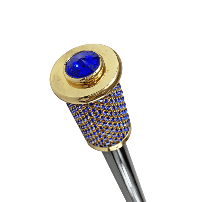 Glamour Walking Stick with Sapphire Crystals