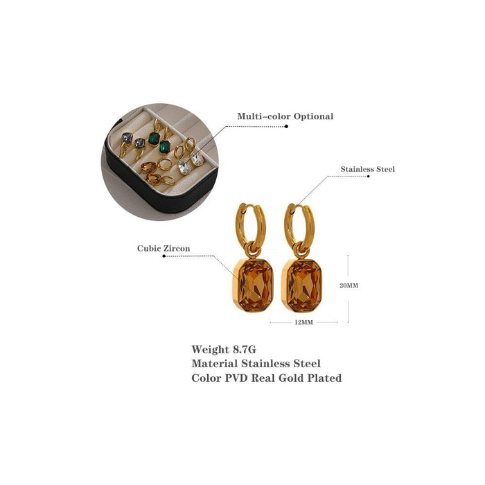 Designer Earrings with Crystals