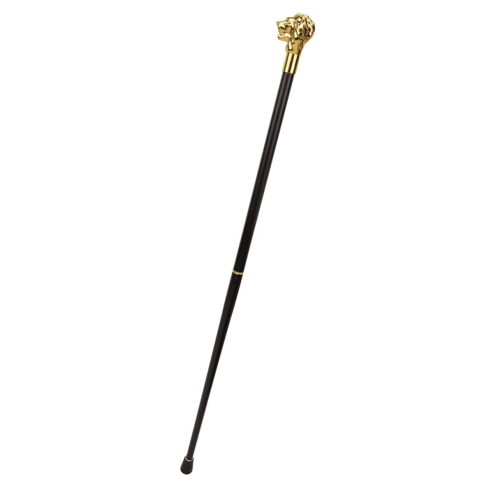 Gold Lion Head Fancy Walking Stick, Fashionable Style