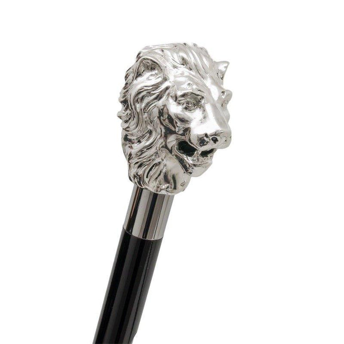 Gold Lion Head Fashionable Walking Stick, Modern Walking Cane