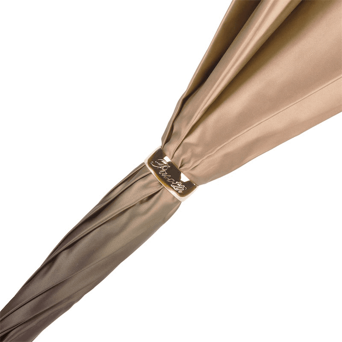 Gold Pearl Print Double Cloth Designer Umbrella