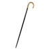 Gold-plated Curved Walking Stick with Pearls