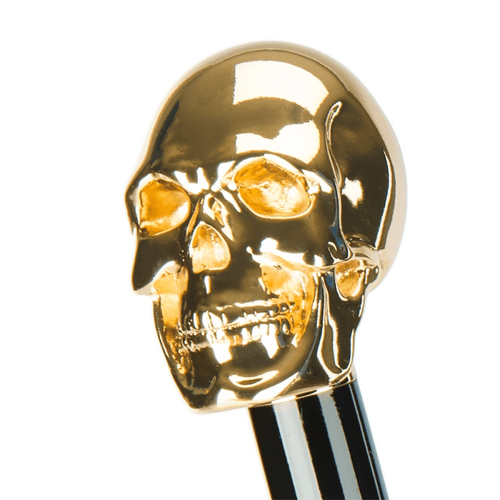 Gold Skull Gilt Resin Designer Shoehorn Elegant Home