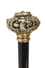 Golden Knob with Red Crystal Handle Walking Cane