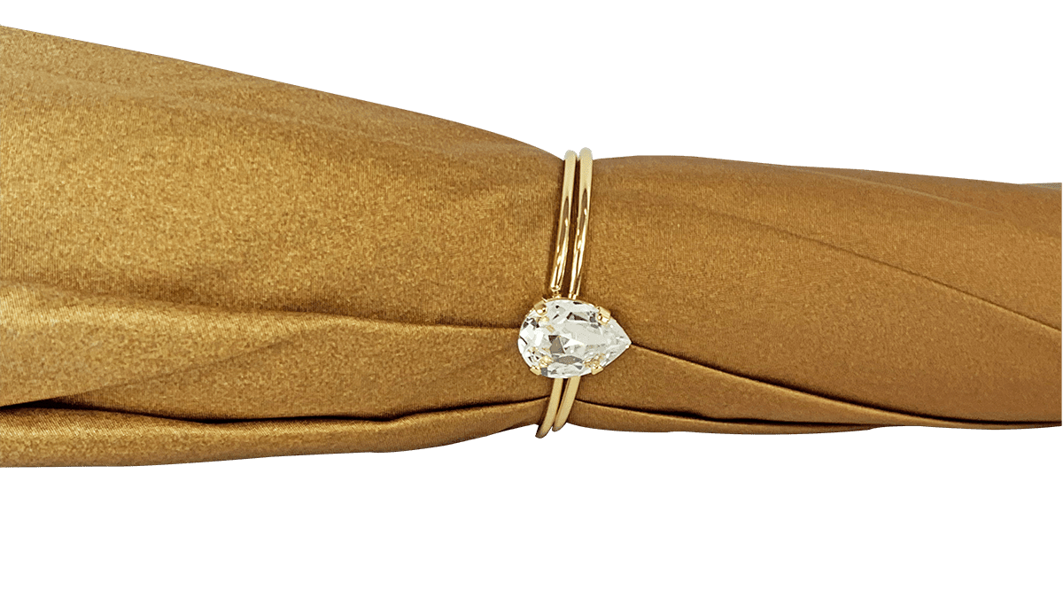 Golden Umbrella in a Fancy Design for Women