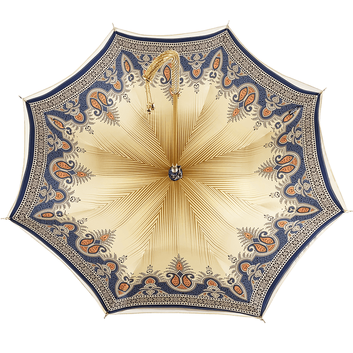 Golden Umbrella in a Fancy Design for Women