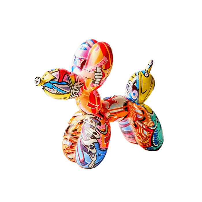 Graffiti Balloon Dog Figurines