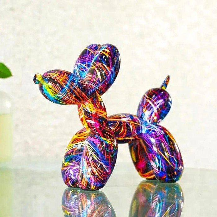 Graffiti Balloon Dog Figurines