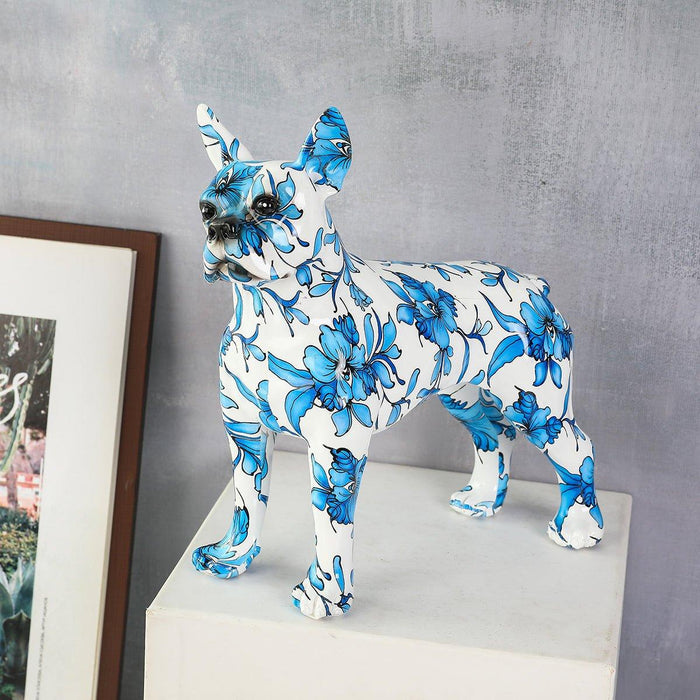 Graffiti Boston Terrier Statue