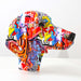 Graffiti Dachshund Head Statue