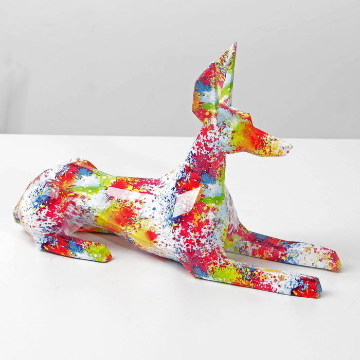 Graffiti Doberman Statue