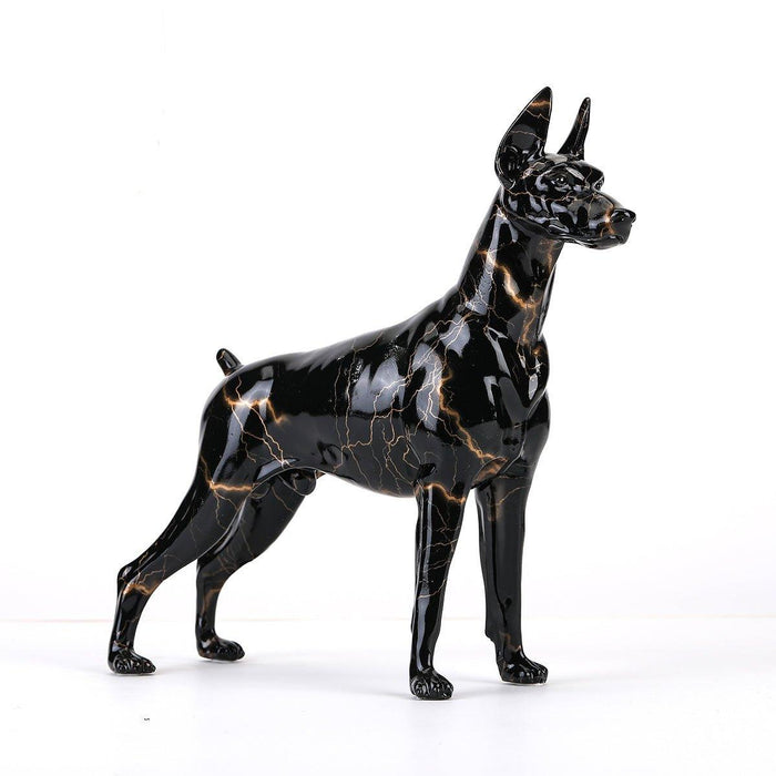 Graffiti Dobermann Statue