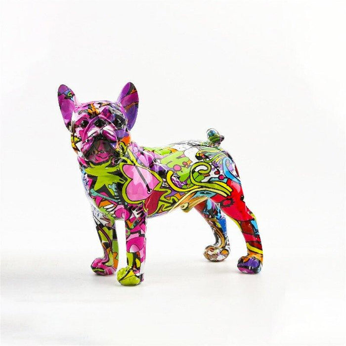 Graffiti French Bulldog Statue