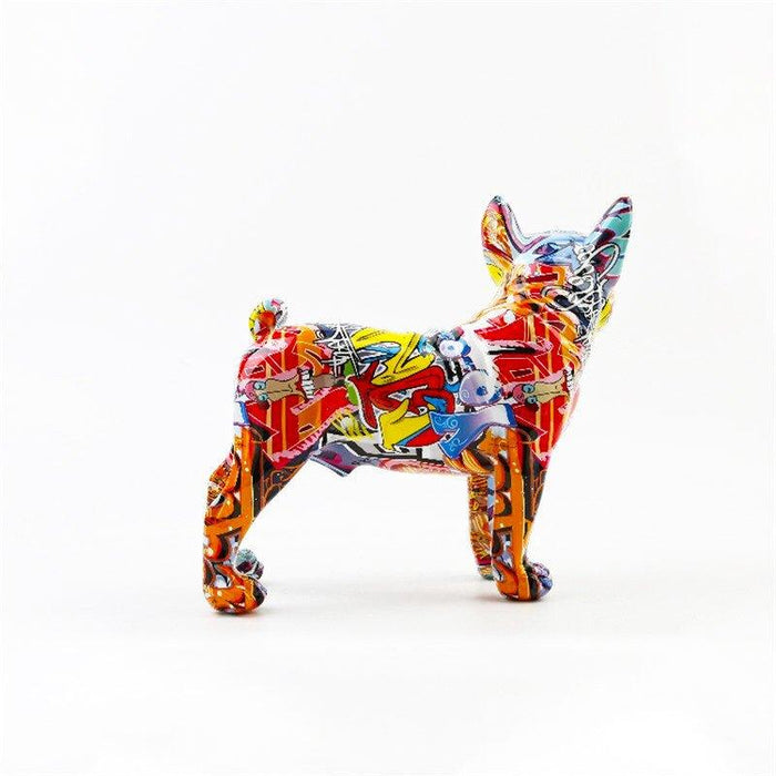 Graffiti French Bulldog Statue