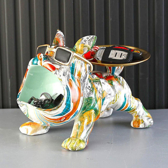 Graffiti Frenchie Statue