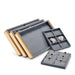 Gray Metal Jewelry Display Tray Organizer