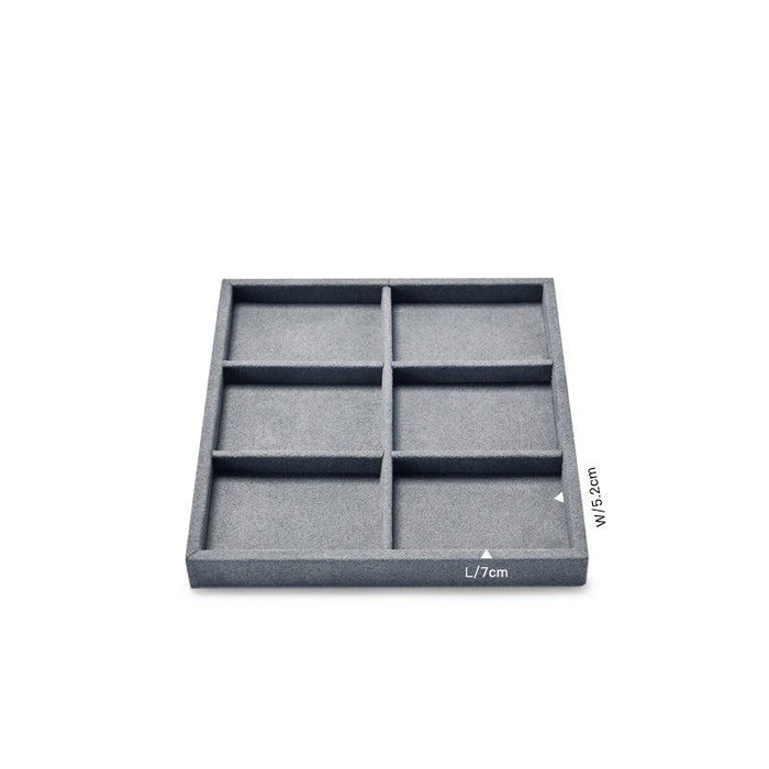 Gray Metal Jewelry Display Tray Organizer