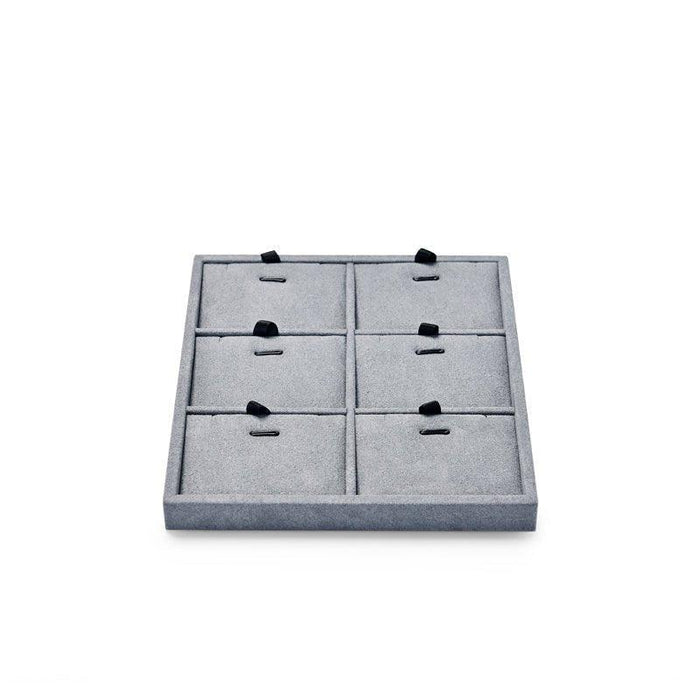 Gray Metal Jewelry Display Tray Organizer